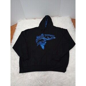 MOSSY OAK Hoodie Boys Size Large Black